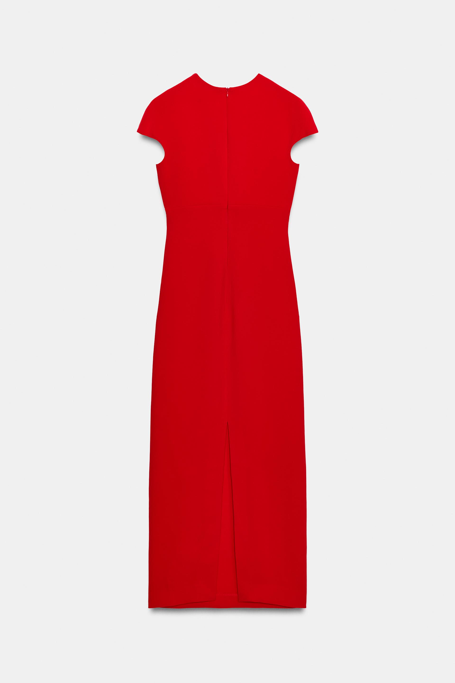 SHORT-SLEEVE MIDI DRESS thumbnail 8