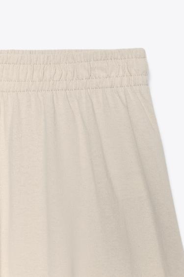 PANTALON DROIT RUSTIQUE - Sable de Zara - Image 6