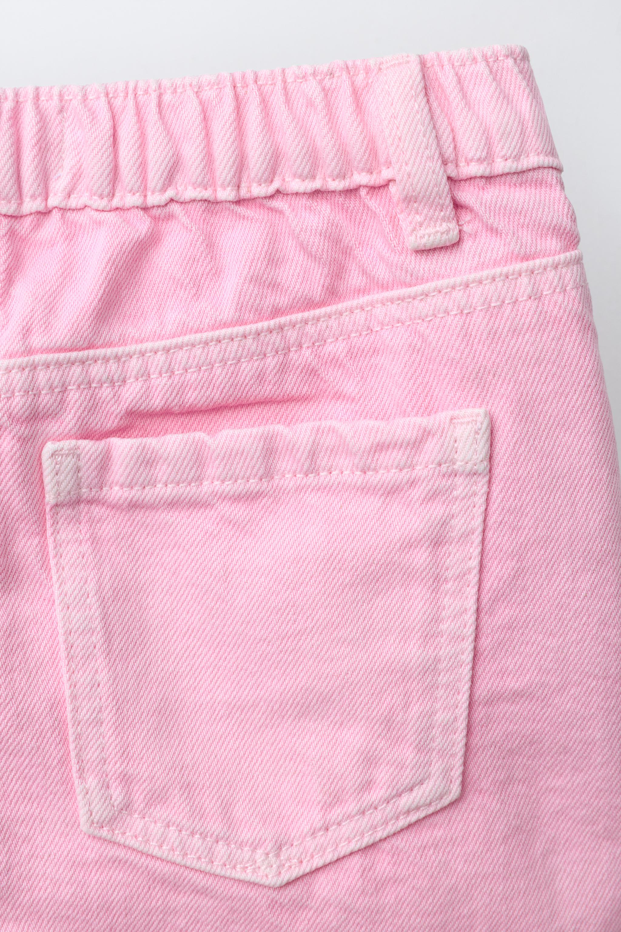WAVE HEM MOM FIT TWILL SHORTS