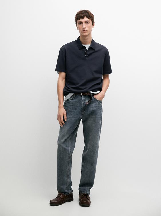 100% cotton short sleeve polo shirt from Zara - $80