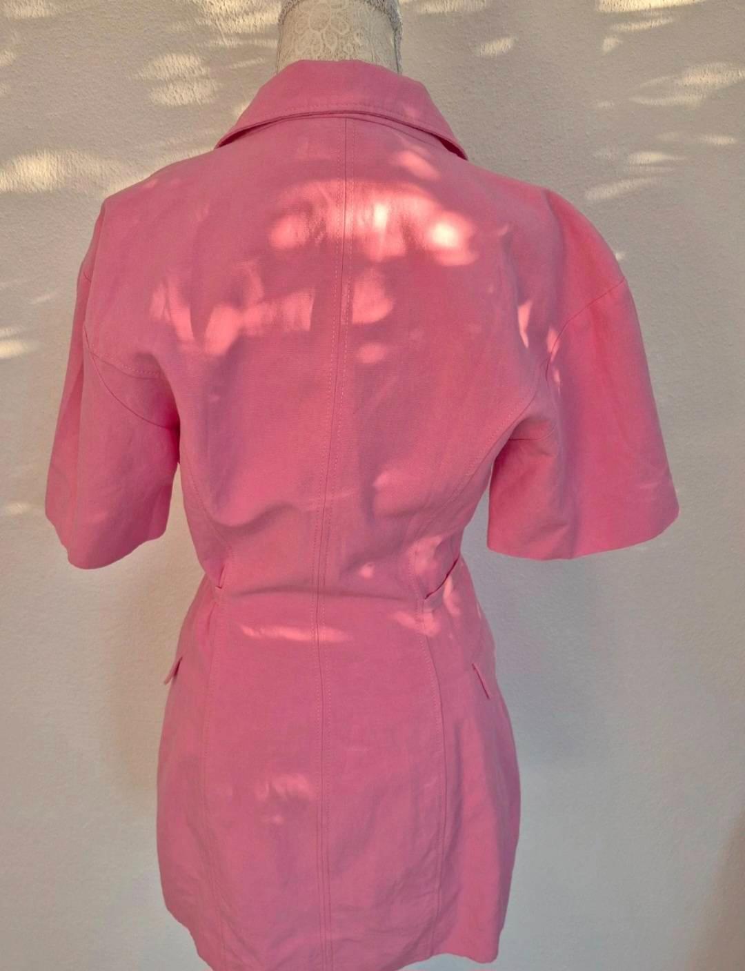LINEN BLEND BLAZER DRESS - Image 4