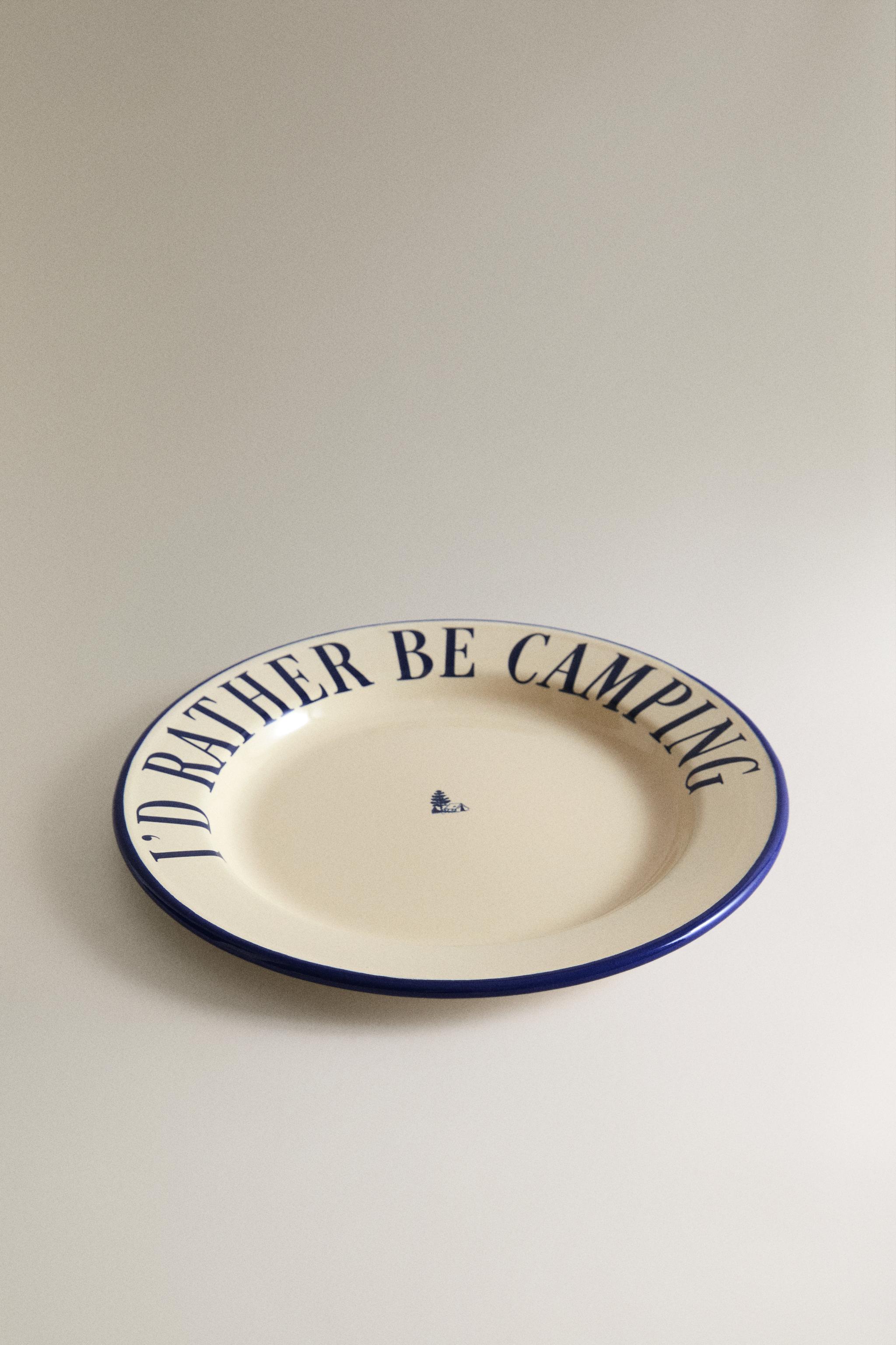STEEL CAMPING PLATE — Blue