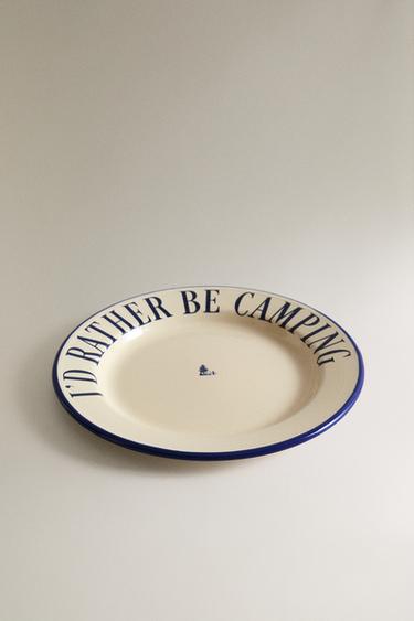 STEEL CAMPING PLATE — Blue 2