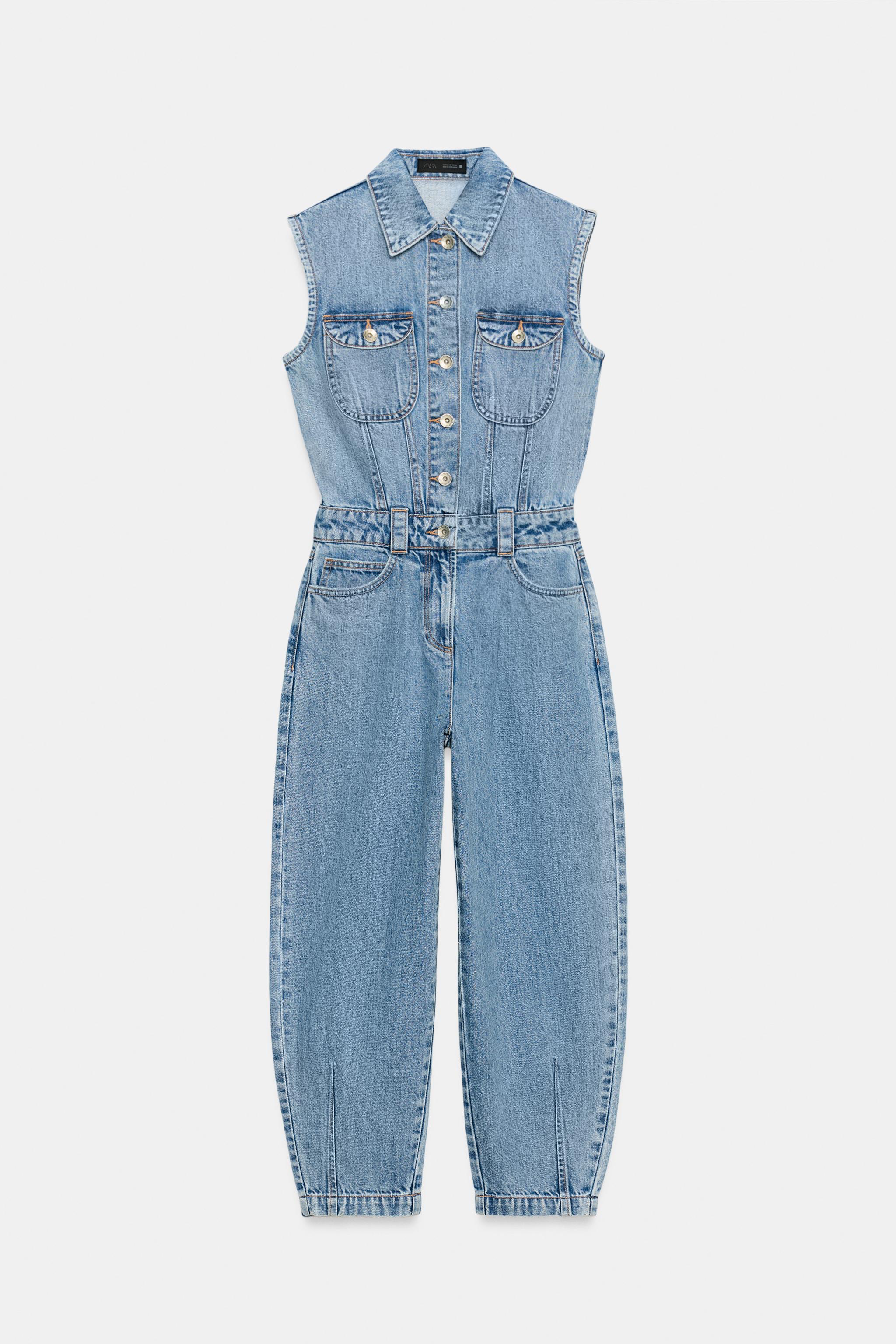 Z1975 BALLOON LEG DENIM JUMPSUIT