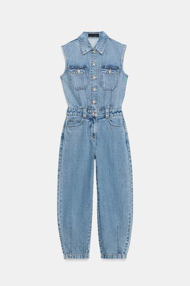 COMBINAISON DENIM Z1975 COUPE BALLON - Bleu moyen de Zara - Image 6