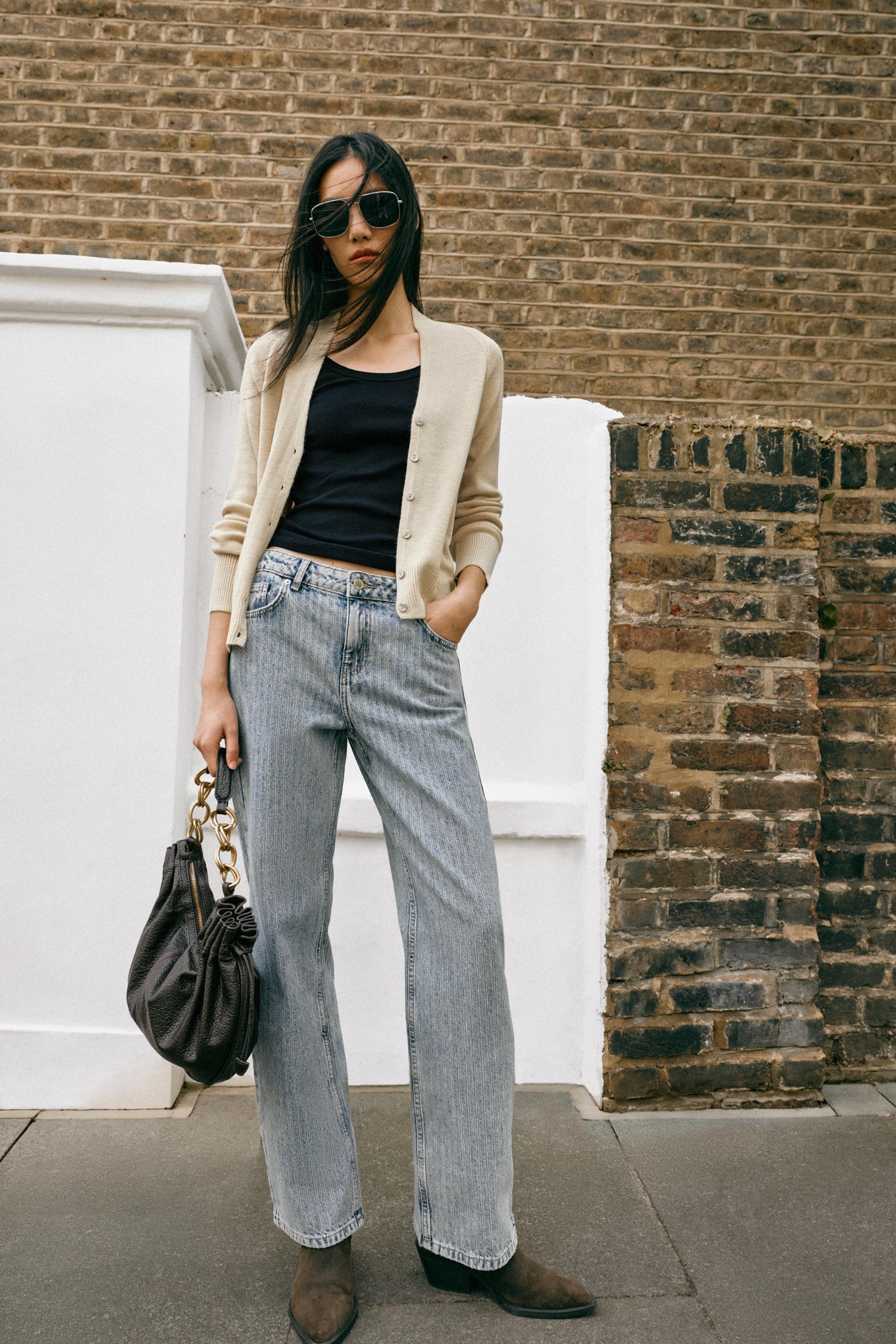 Zara Z1975 JAKARLI ORTA BEL STRAIGHT JEAN