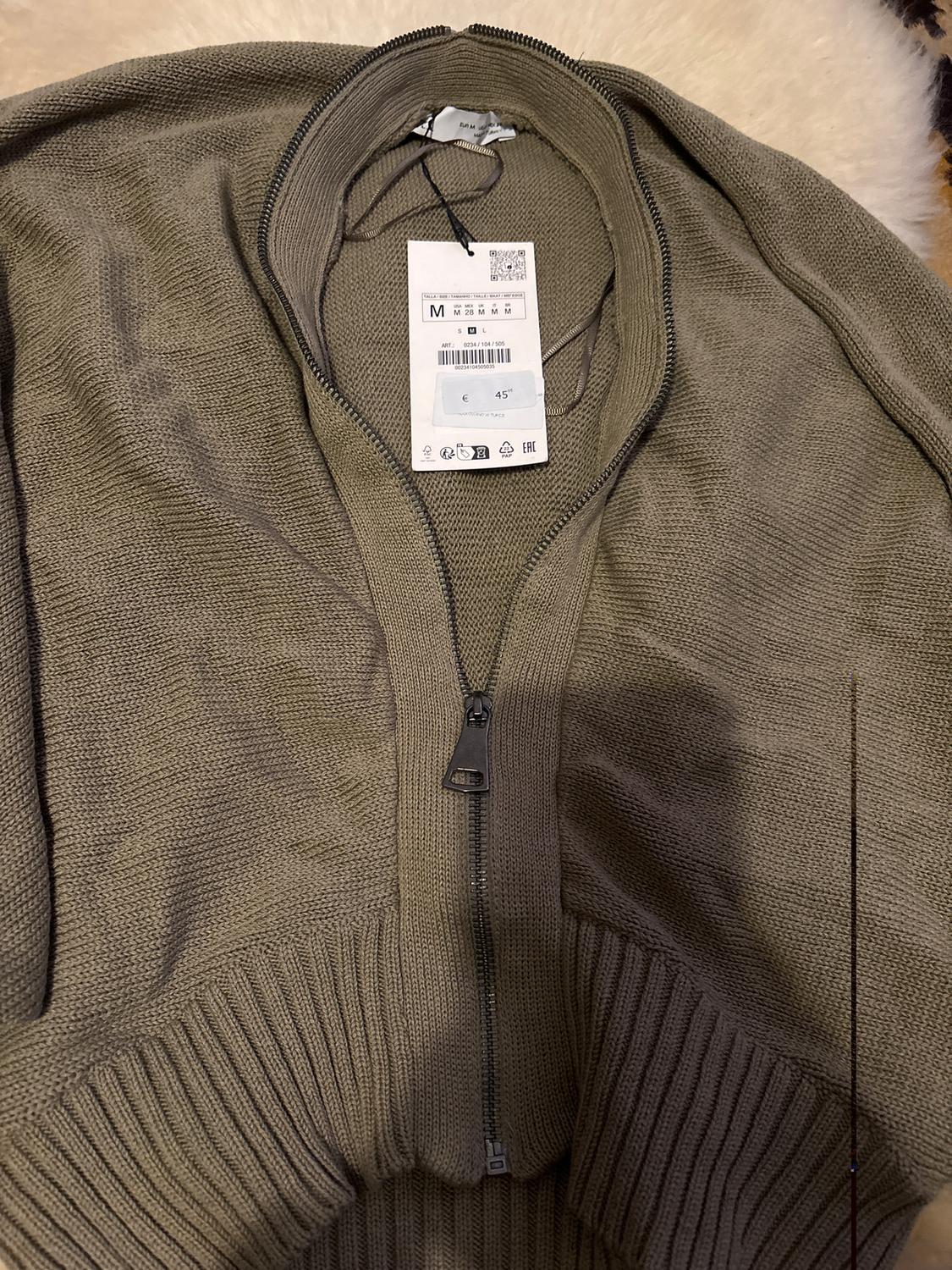 RIBBED KNIT BOMBER JACKET - Image 3
