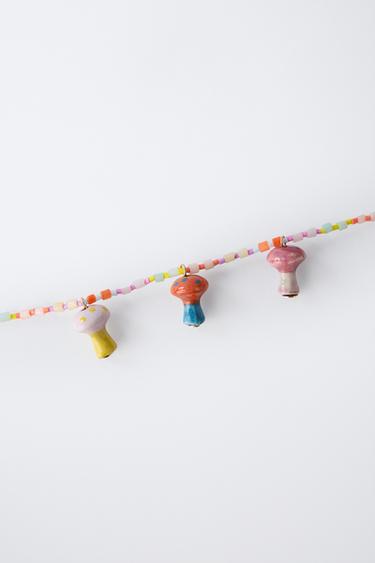 MUSHROOM BEAD NECKLACE - Multicoloured by Zara - Image 2