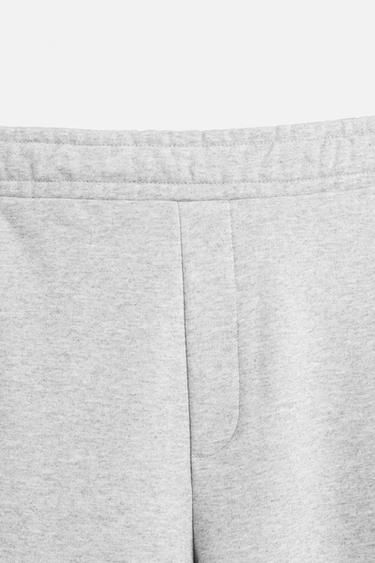 PANTALON DE JOGGING COUPE LARGE - Gris chiné de Zara - Image 8