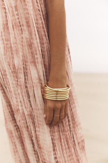 PACK OF METAL BRACELETS - Golden by Zara