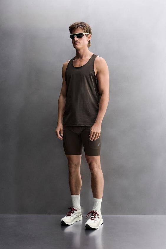 CAMISETA TANK RUNNING RIDAR© x ZARA - Marrón de Zara - Imagen 0