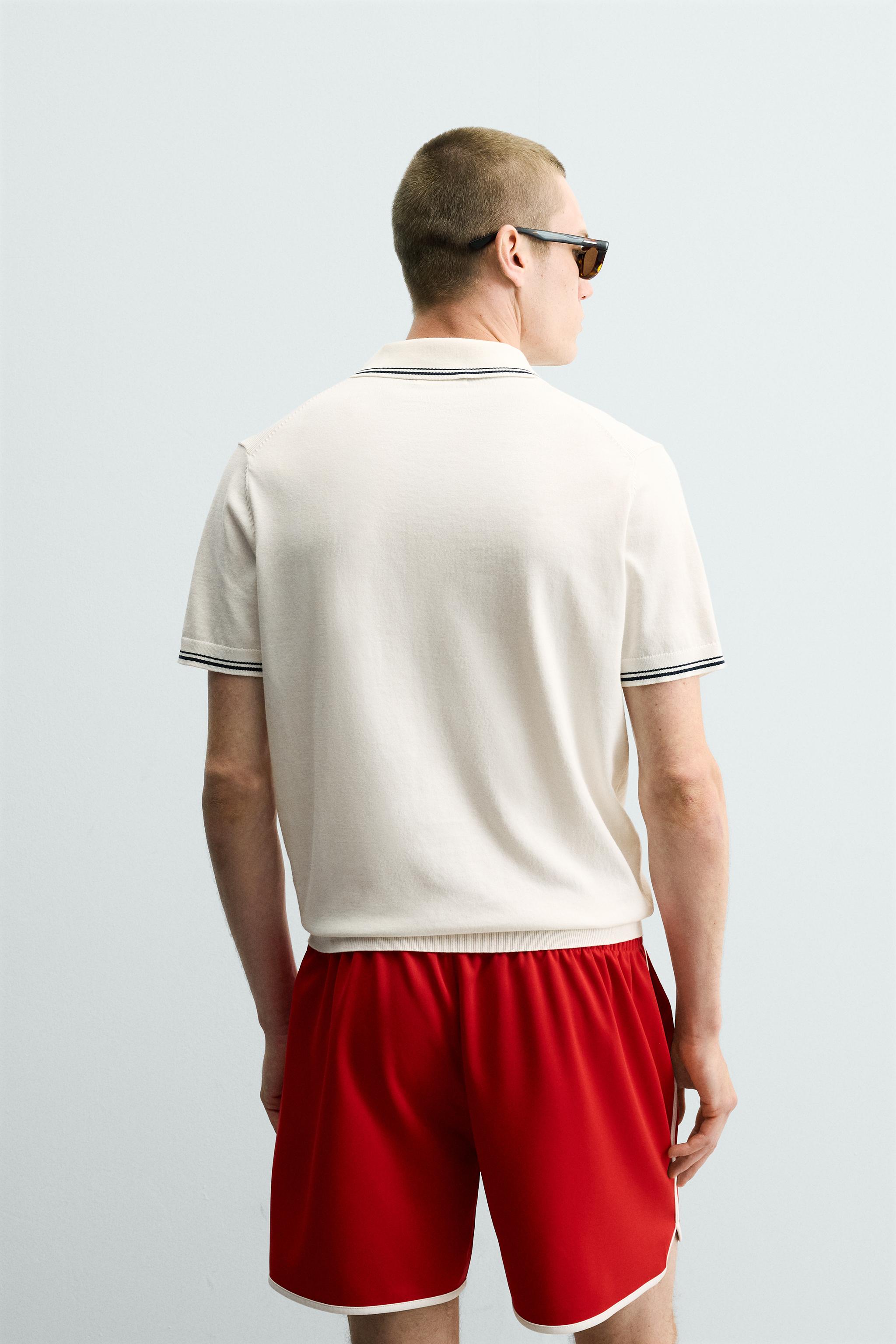 POLO EN MAILLE REGULAR FIT CONTRASTE