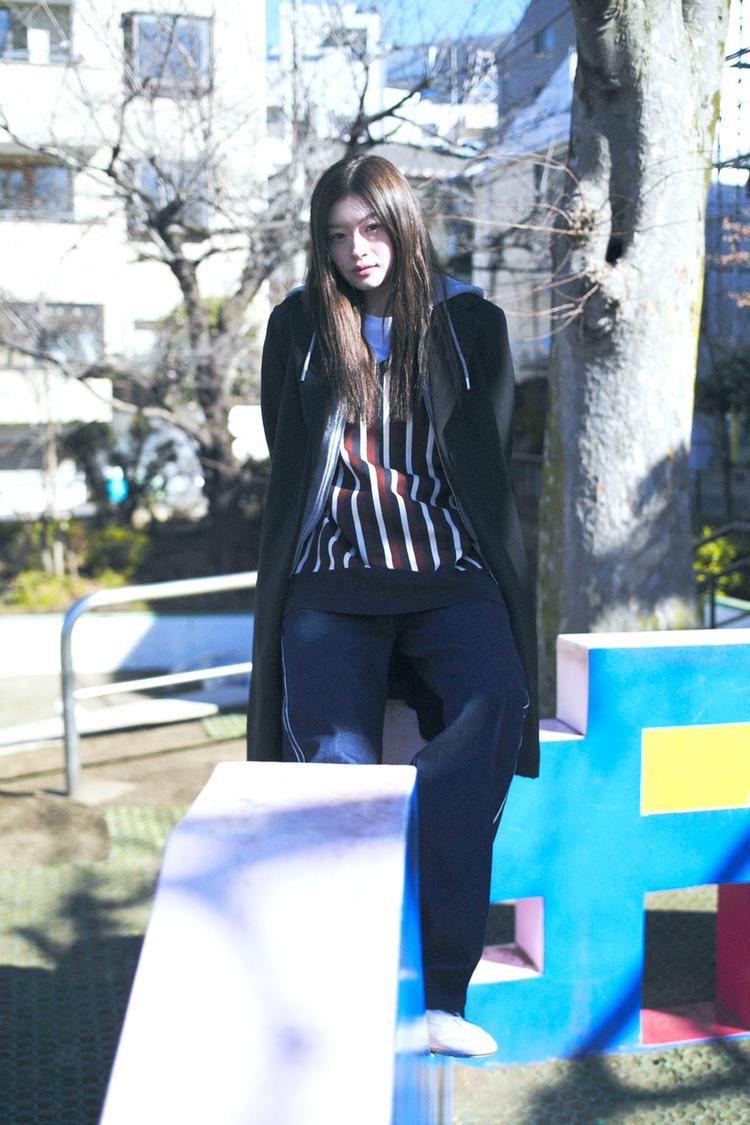 コントラストフード コート - ブラック | ZARA Japan / 日本 