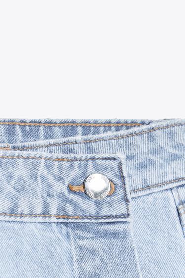Z1975 JUPE-CULOTTE CROISÉE EN JEAN - Bleu clair de Zara - Image 6