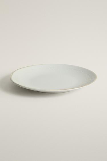 STONEWARE DESSERT PLATE — Ecru 2