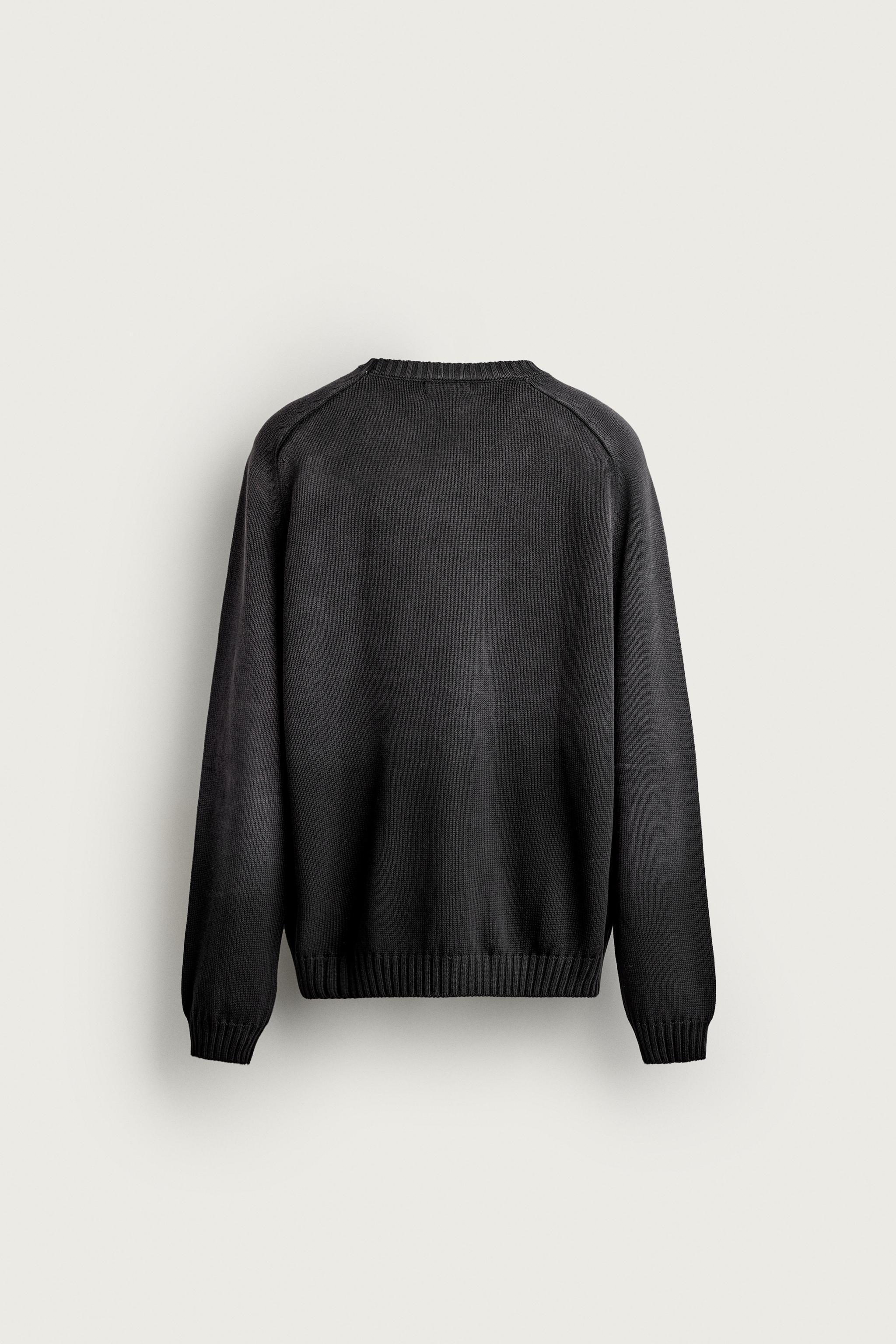 PULL EFFET DÉLAVÉ 100% COTON