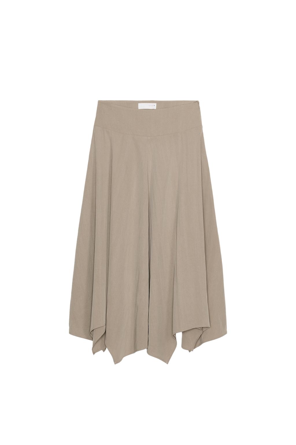 ASYMMETRIC HEM MIDI SKIRT - image 3