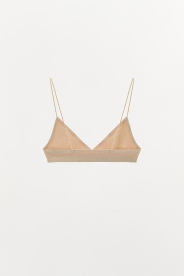 SEAMLESS STRAPPY BRA - Beige-pink by Zara - Image 4