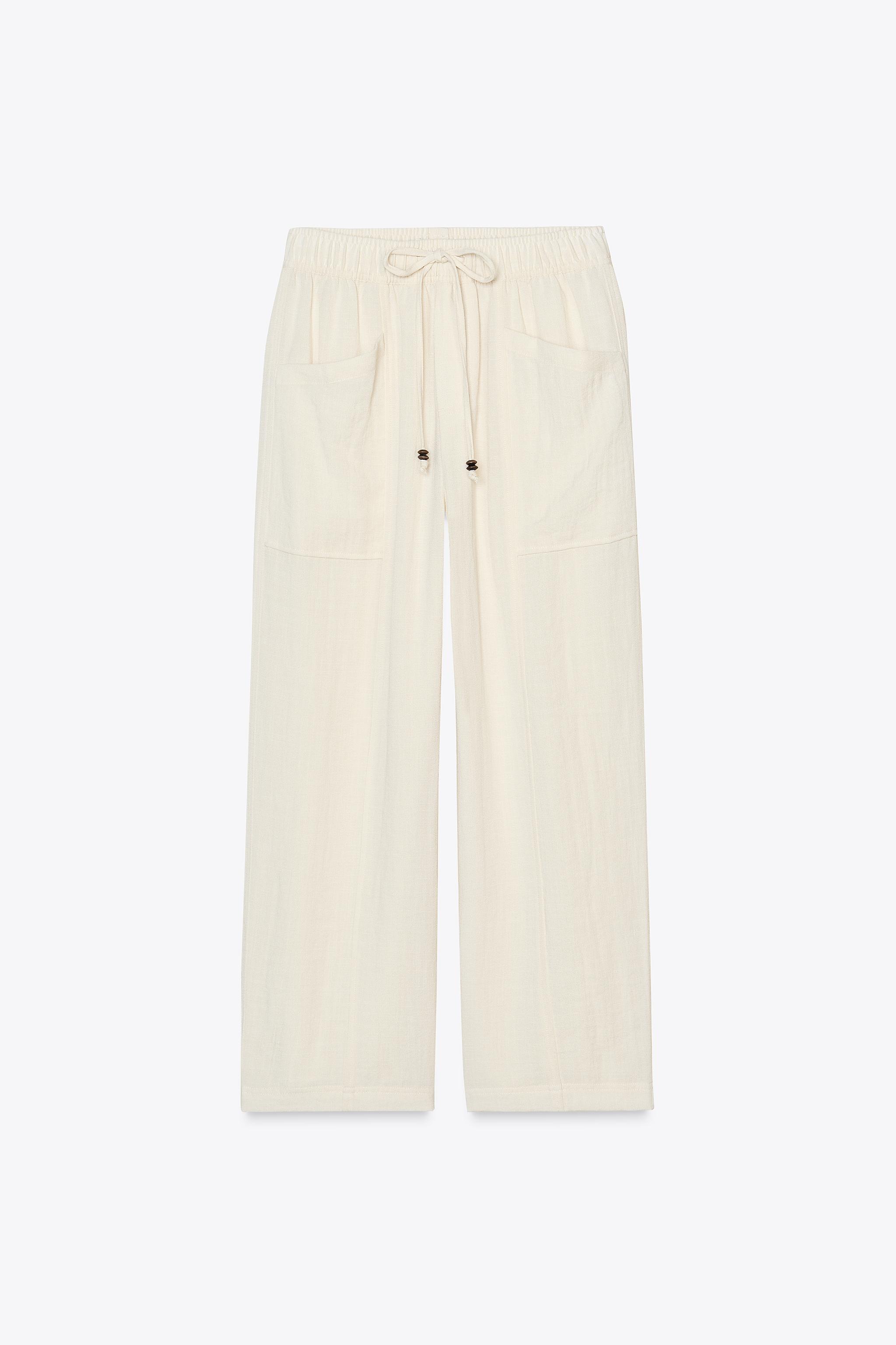 PANTALON RUSTIQUE À TAILLE ÉLASTIQUE