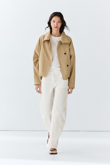 Zara Cotton cargo pants - White