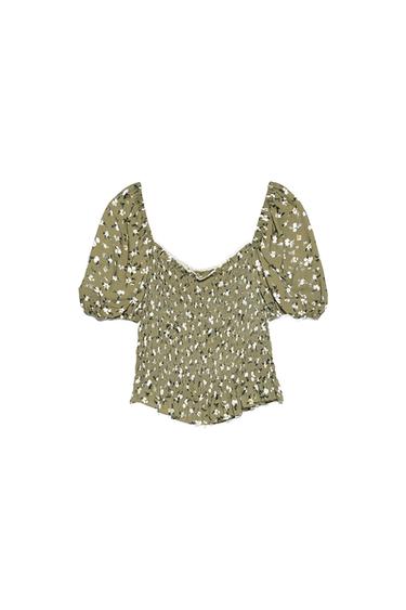 PRINTED CROPPED TOP