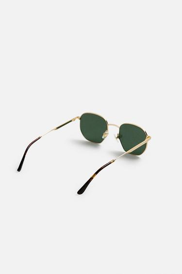 METAL SUNGLASSES - matt gold by Zara - Image 5