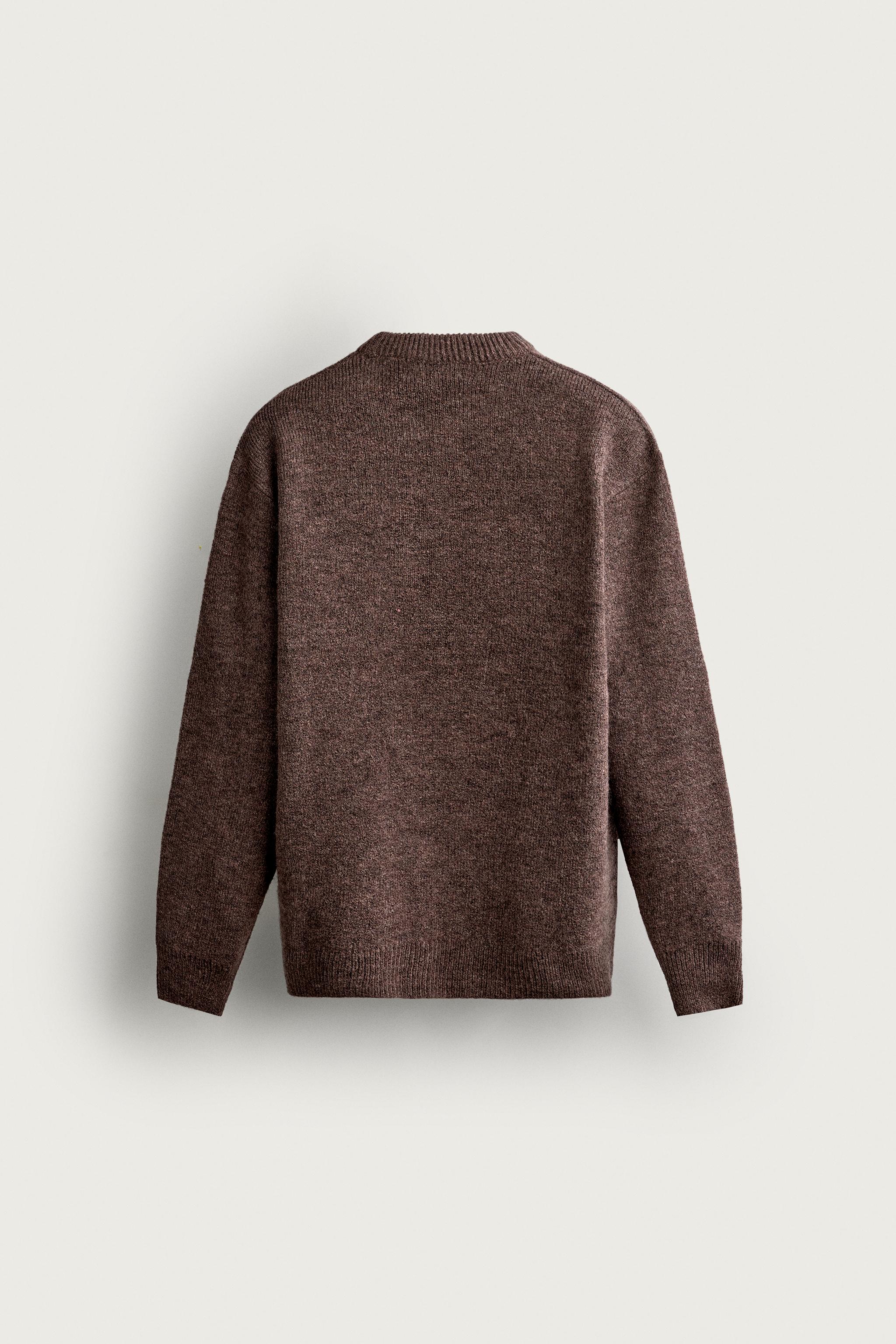 TEXTURED WOOL SWEATER