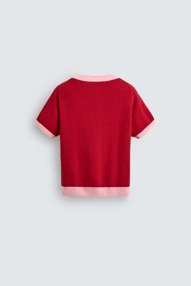 TOP PUNTO 100% CASHMERE HARRY LAMBERT FOR ZARA X DISNEY - Rojo de Zara