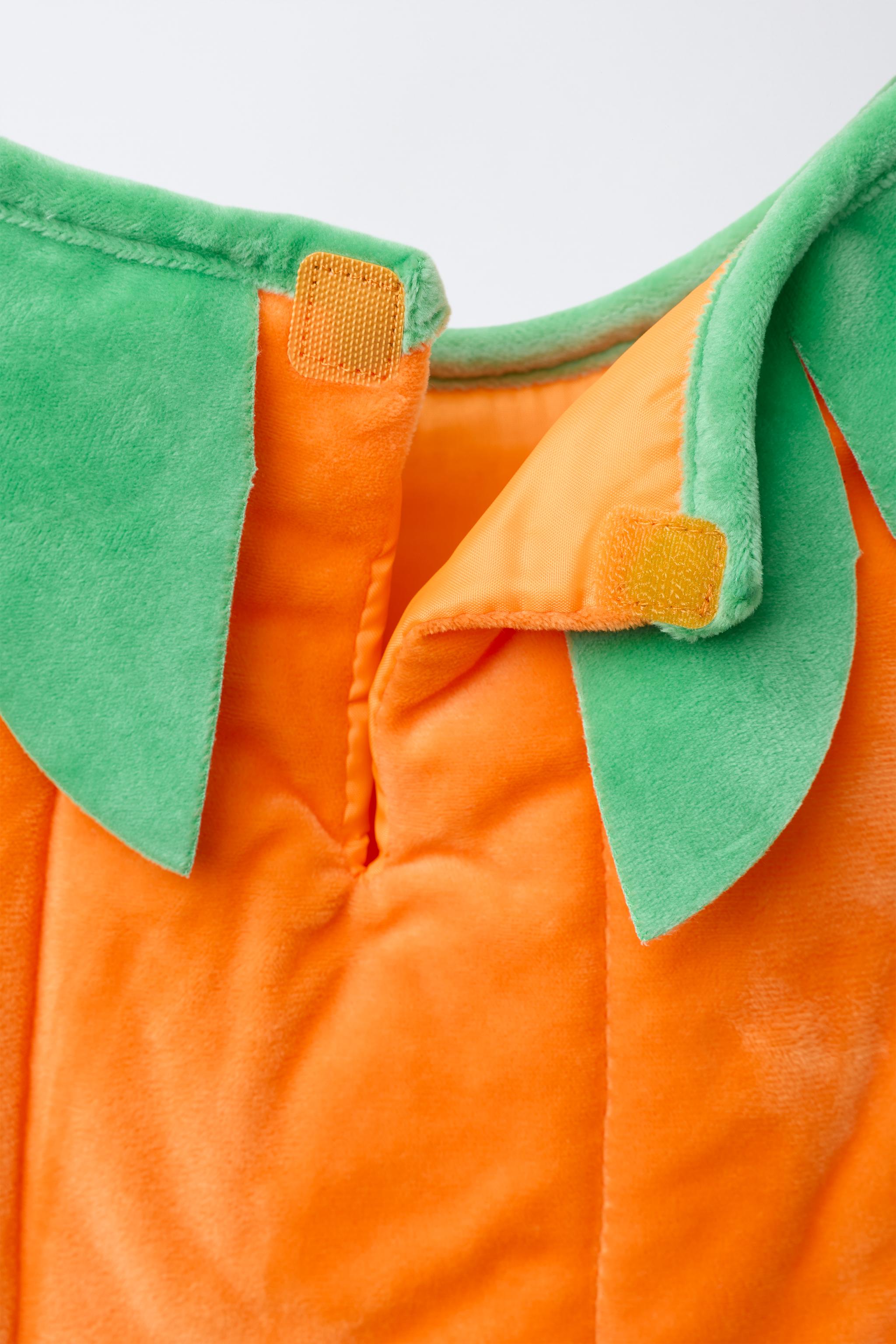 Costume Citrouille Bébé Halloween - Déguisement Orange Doux En Coton - Pour Fête Et Photos - 6
