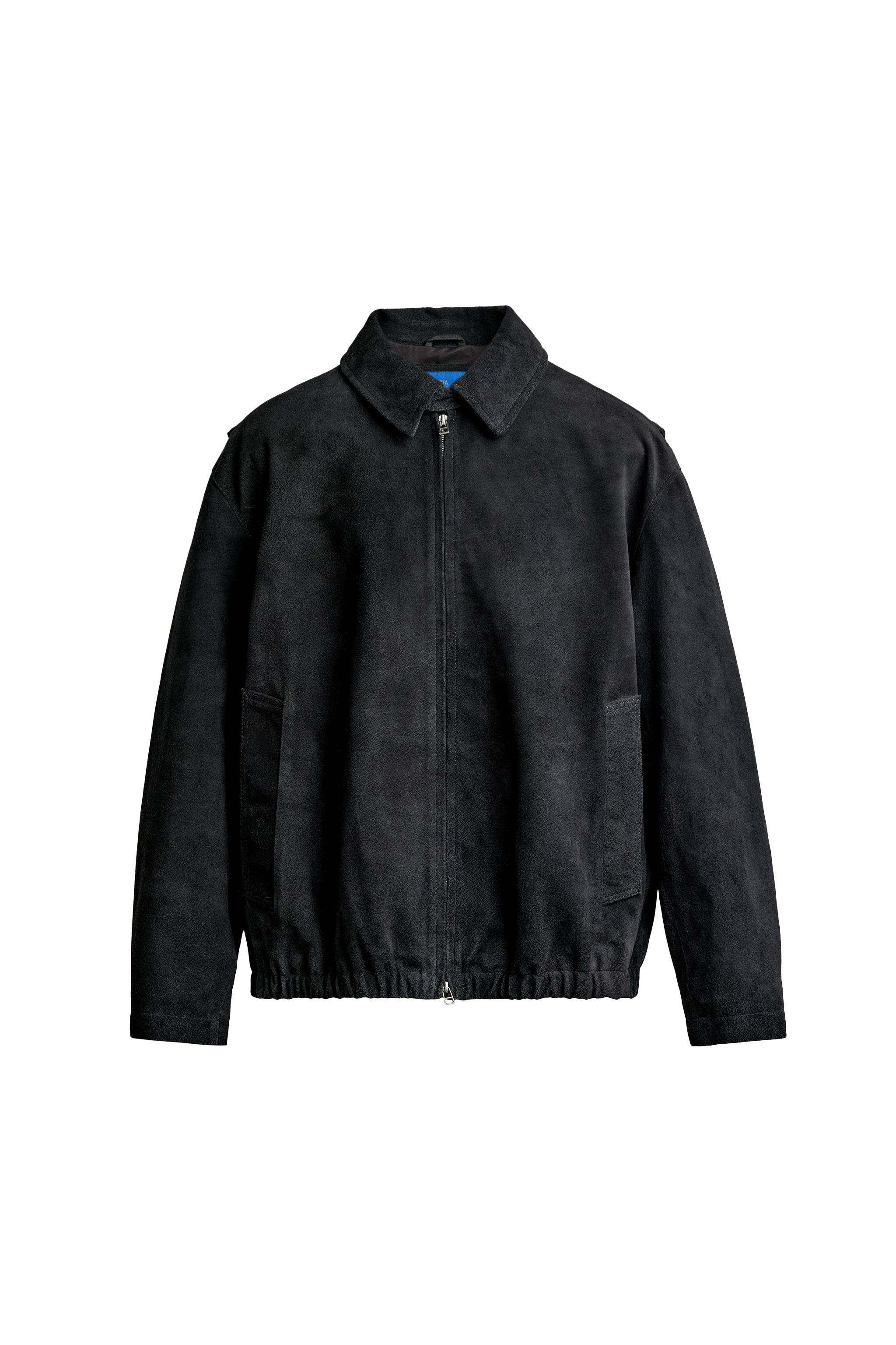 AARON LEVINE X ZARA SUEDE LEATHER JACKET - Black | ZARA United States