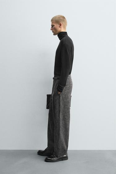 PANTALON BALLOON FIT STRUCTURÉ - Noir de Zara - Image 3