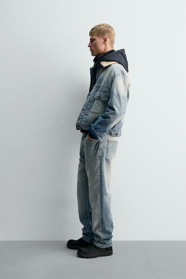 SR_A SELVEDGE STRAIGHT-LEG JEANS - Mid-blue by Zara - Image 3
