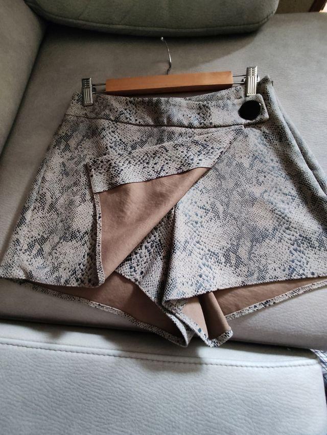 SNAKESKIN PRINT SKORT - Image 5