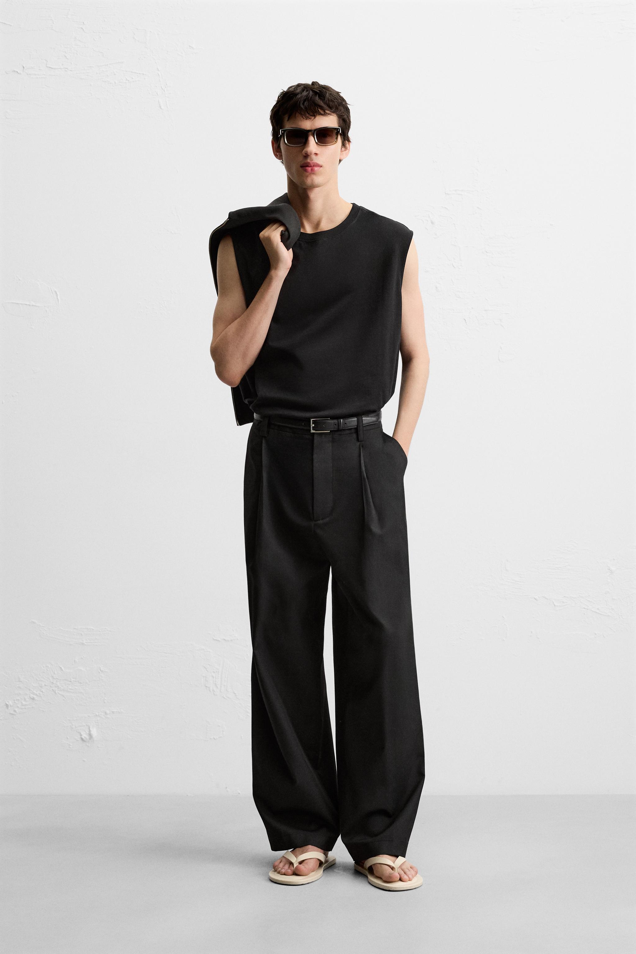 【ZARA】RELAXED FIT タンクトップ 0722/461/898 RELAXED FIT タンクトップ - ダークアンソラジット | ZARA Japan
