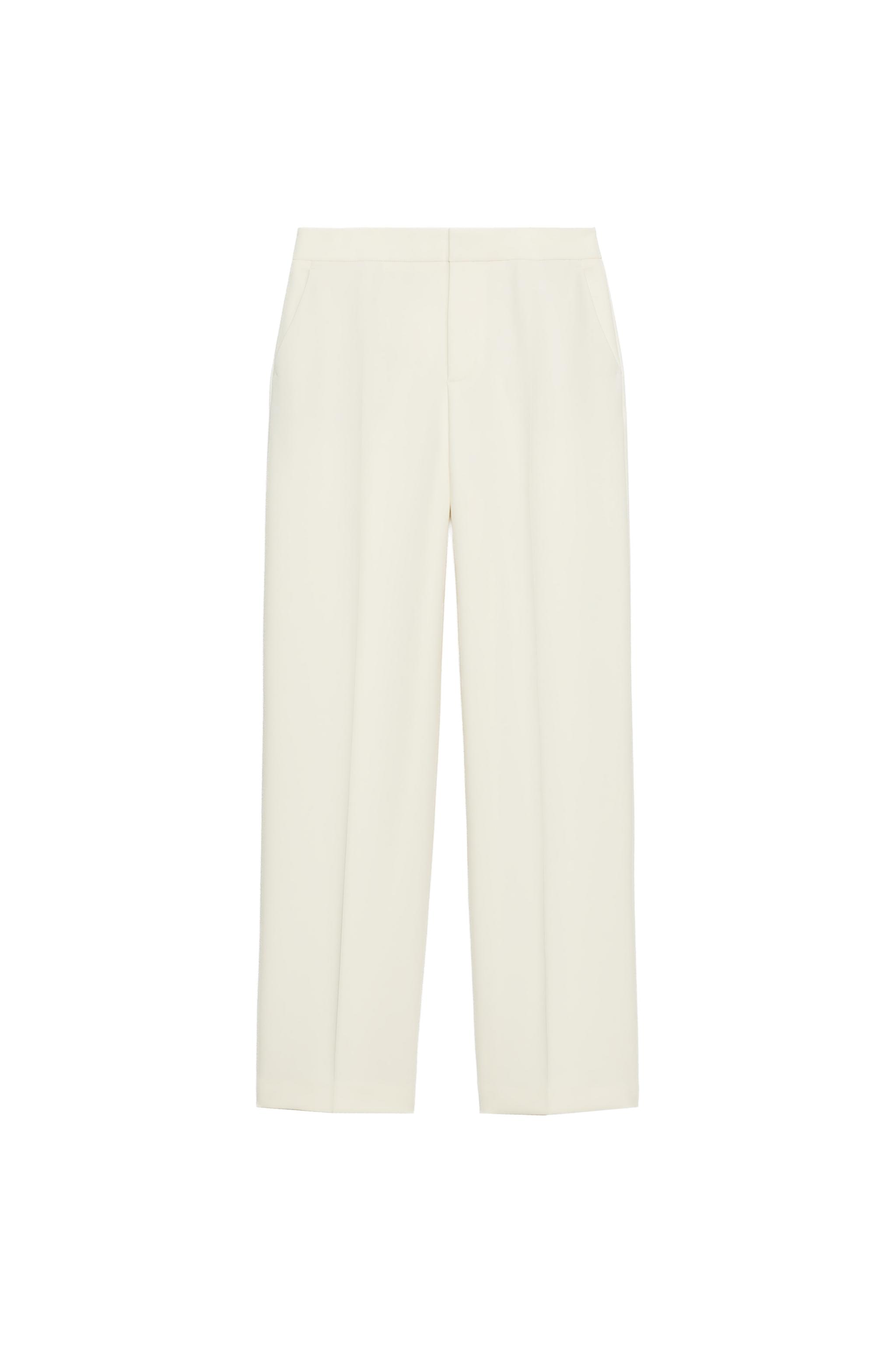 LOW-RISE STRAIGHT LEG PANTS