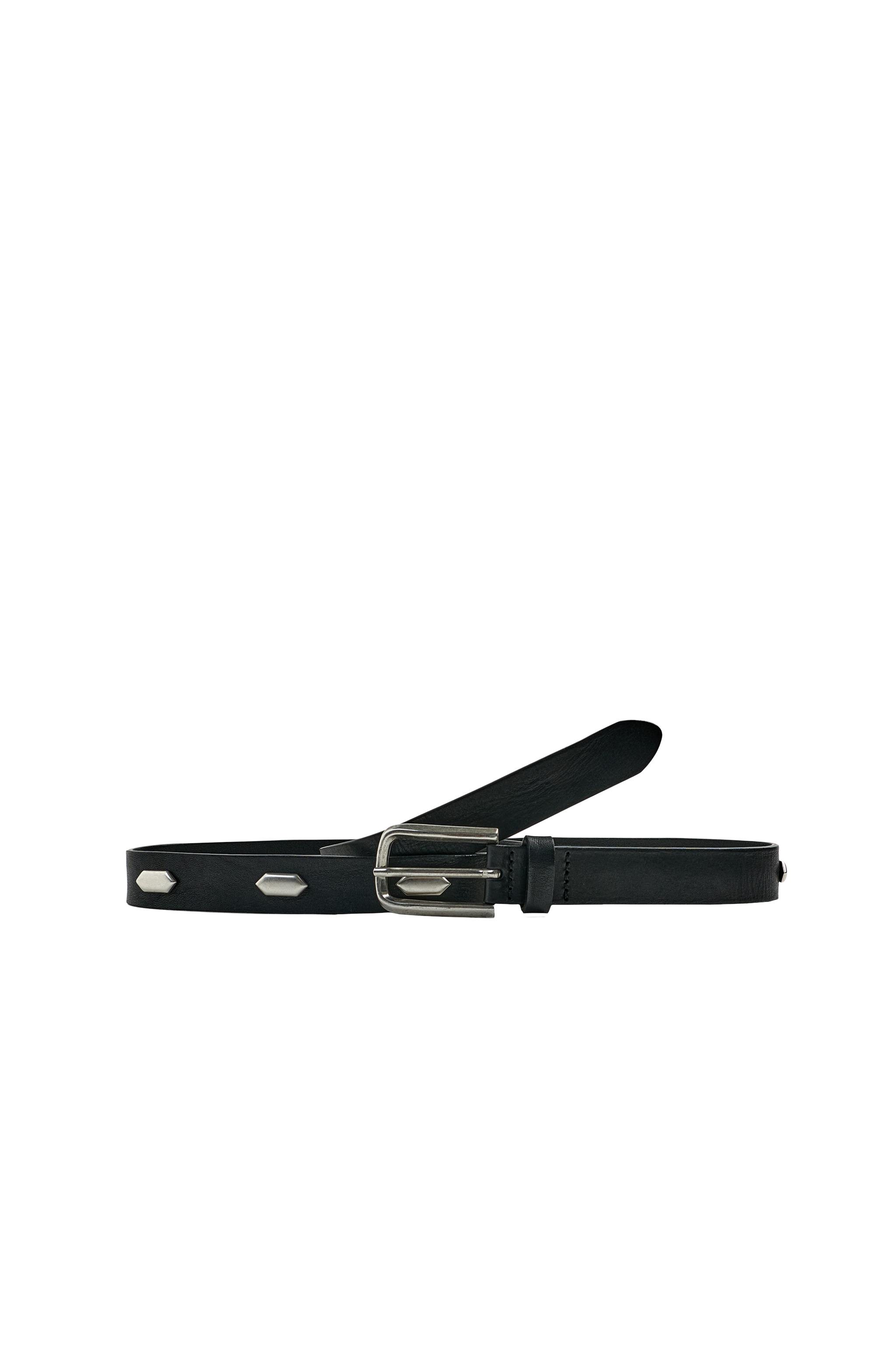 スタッズ付きレザーベルト - ブラック | ZARA Japan / 日本