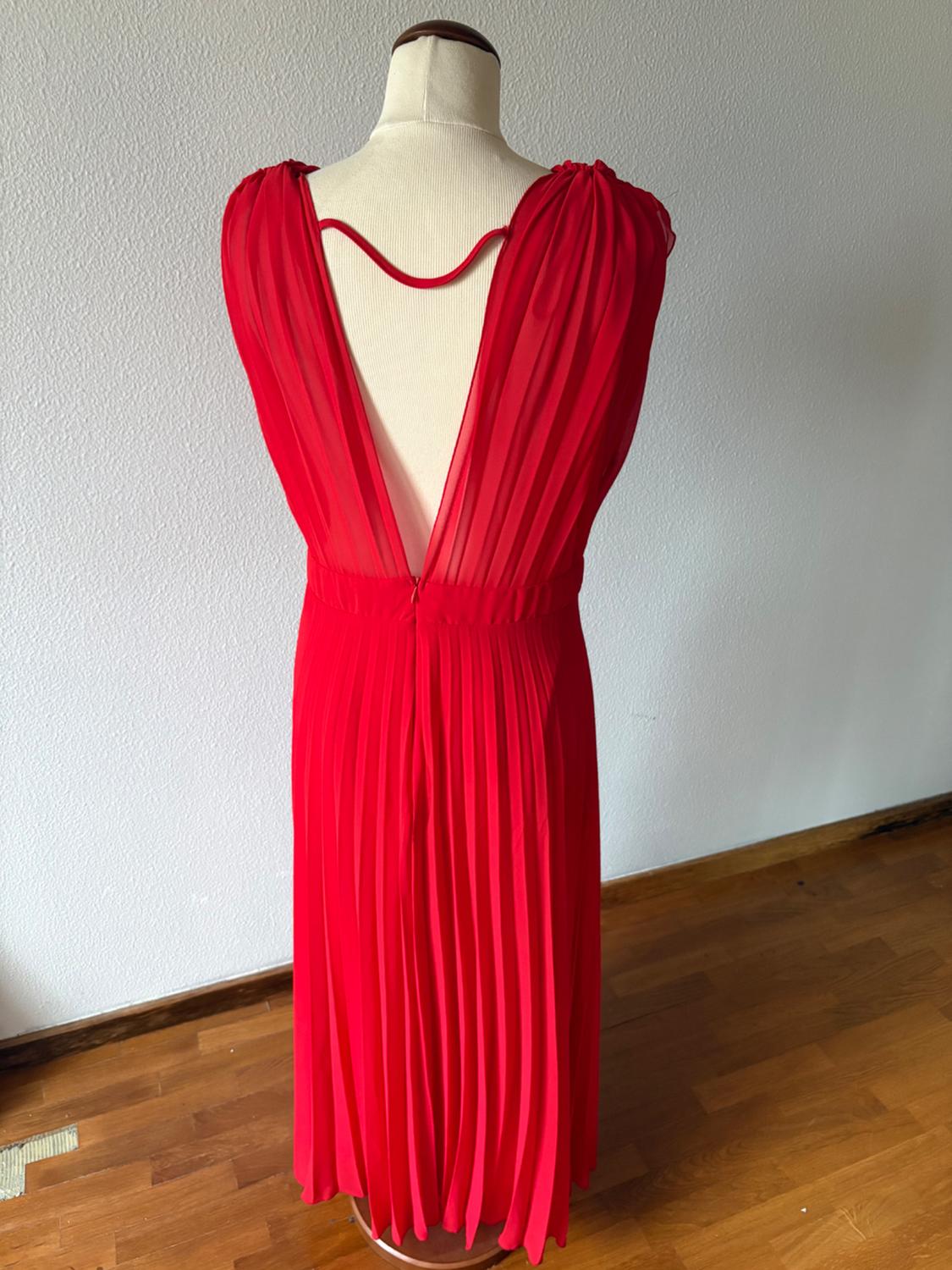 PLEATED MIDI DRESS - Image 2