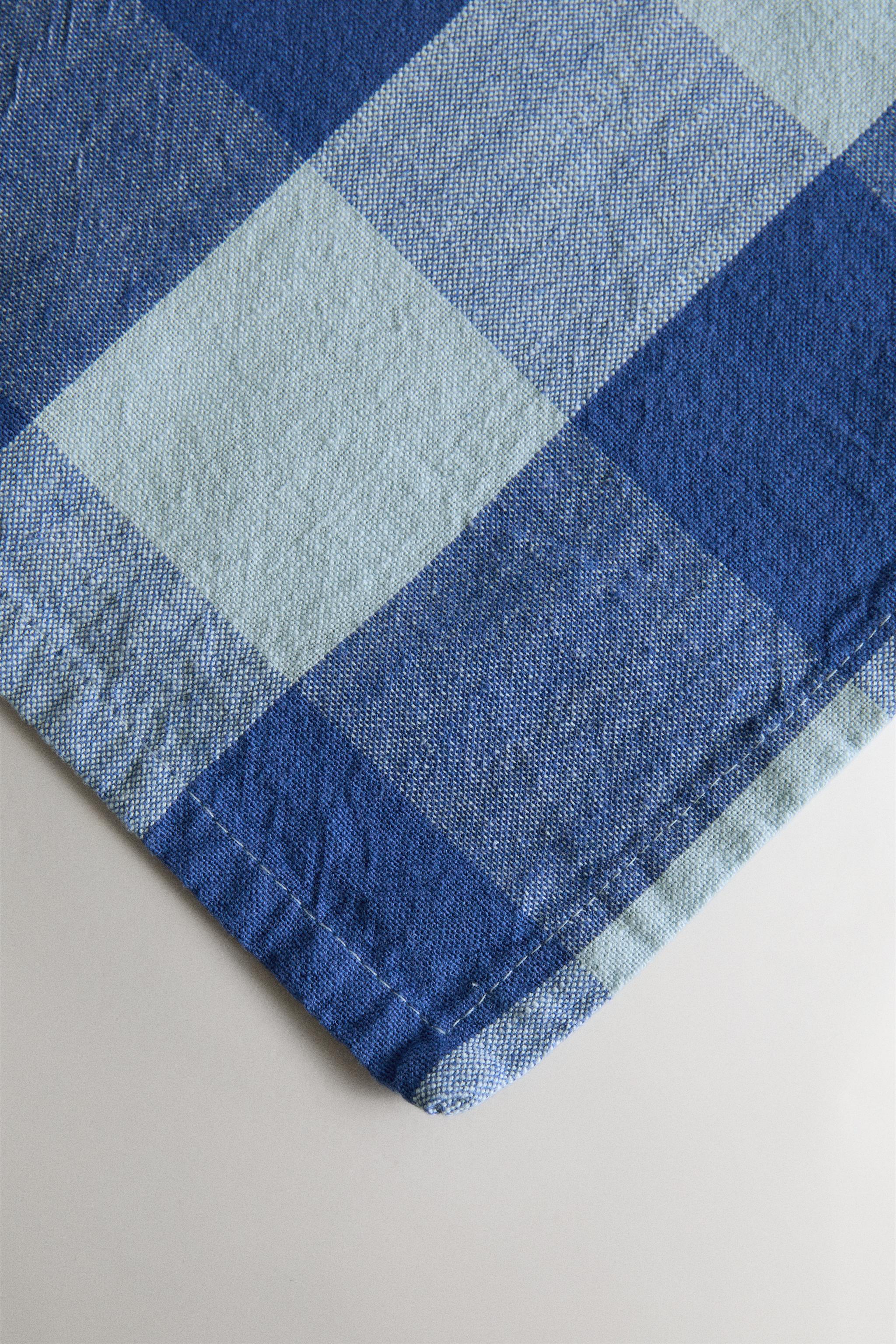 Zara CHECK COTTON TABLECLOTH — фото 3