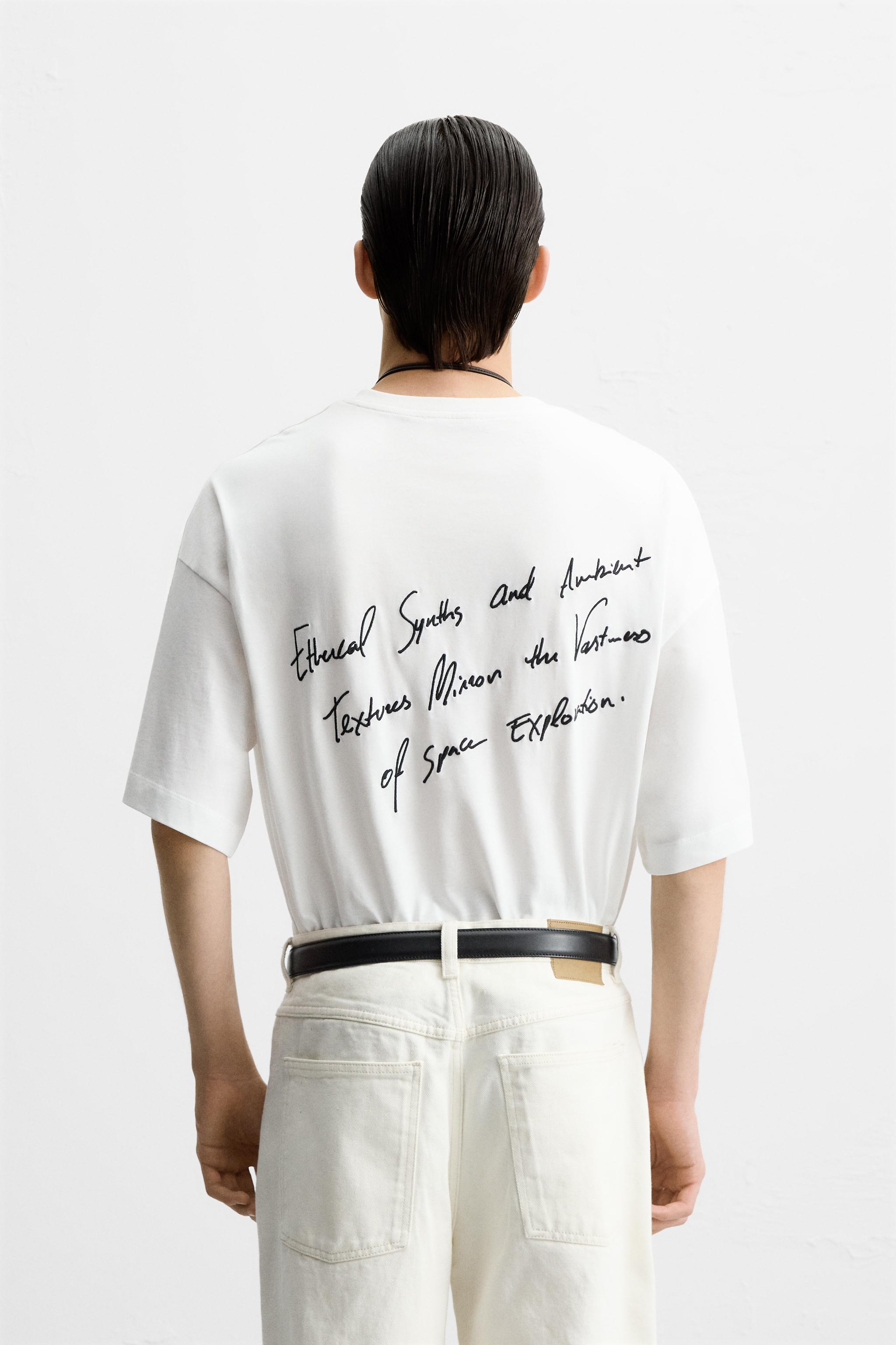 ［ZARA］フォトグラフィックプリントTシャツ フォトグラフィックプリントTシャツ - オフホワイト | ZARA