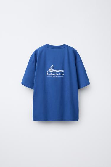 BONILLA A LA VISTA ® X ZARA PRINTED T-SHIRT - Blue by Zara - Image 1