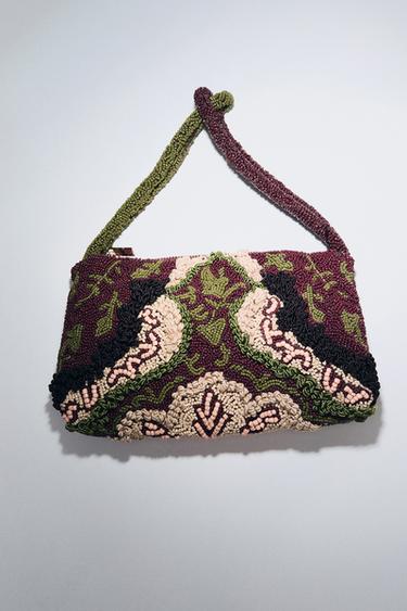 BAG WITH EMBROIDERED DETAILS - Multicoloured by Zara