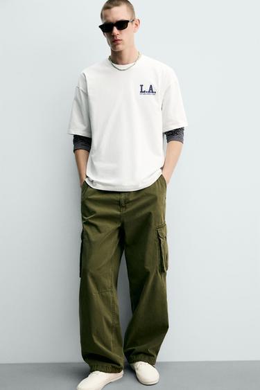 T-SHIRT RELAXED FIT IMPRIMÉS DÉLAVÉS - Blanc de Zara - Image 6
