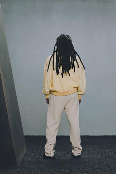 SWEAT COL RUBAN X SR_A - Jaune de Zara - Image 5