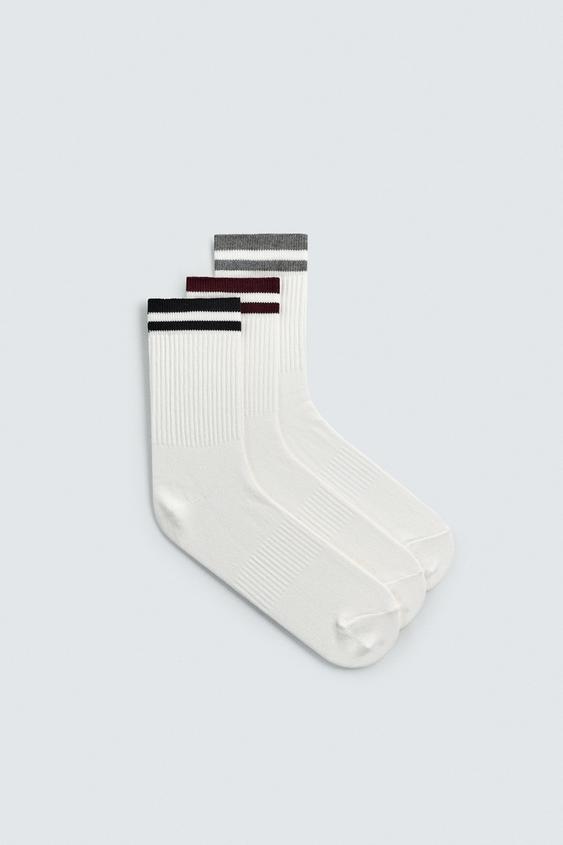 THREE-PACK OF STRIPED SOCKS from Zara - $25.90
