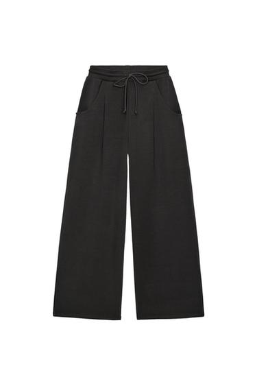 PANTALÓN BALLOON INTERLOCK - Plomo oscuro de Zara