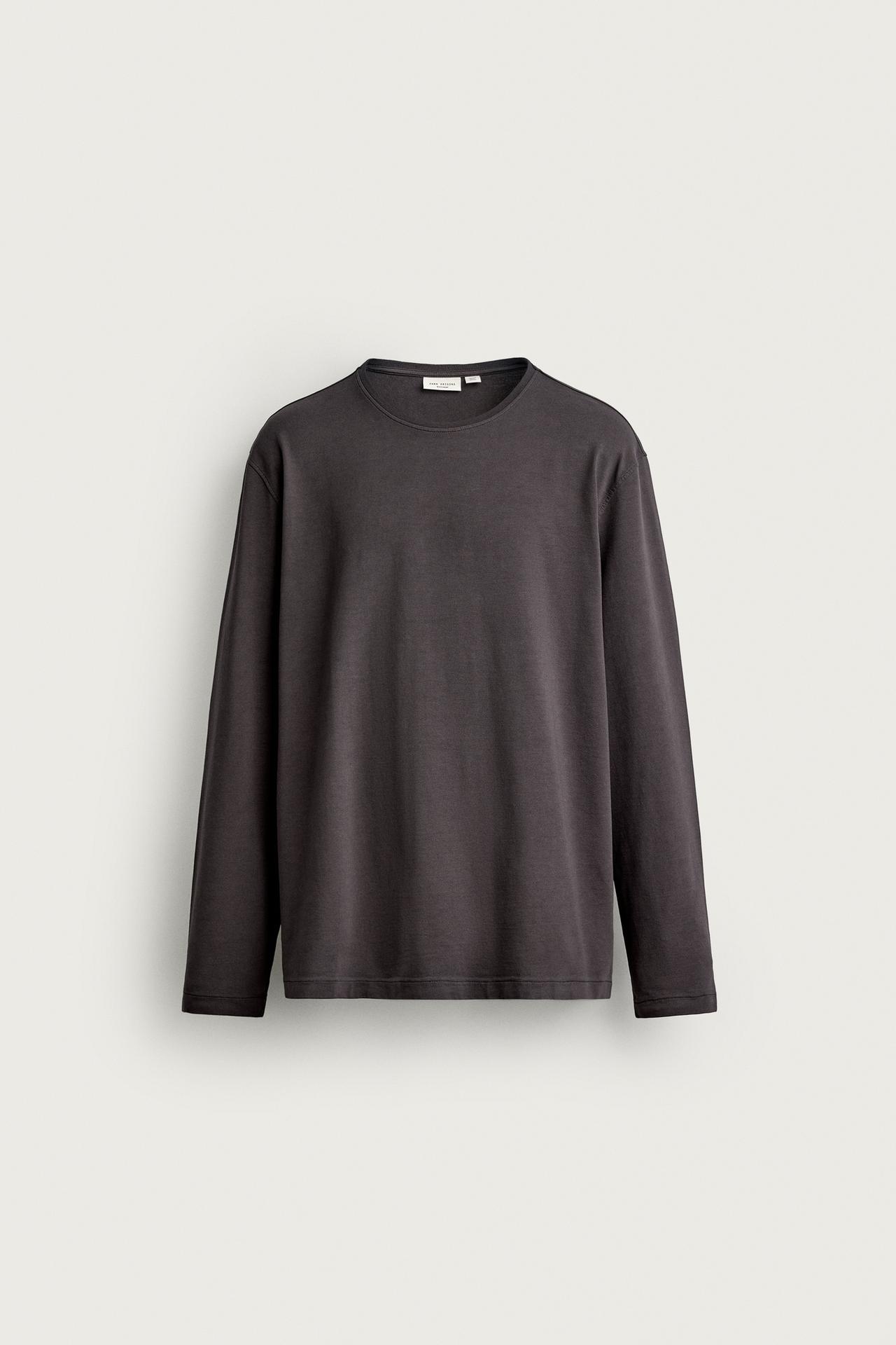 SUPIMA® LONG SLEEVE T-SHIRT — Chocolate