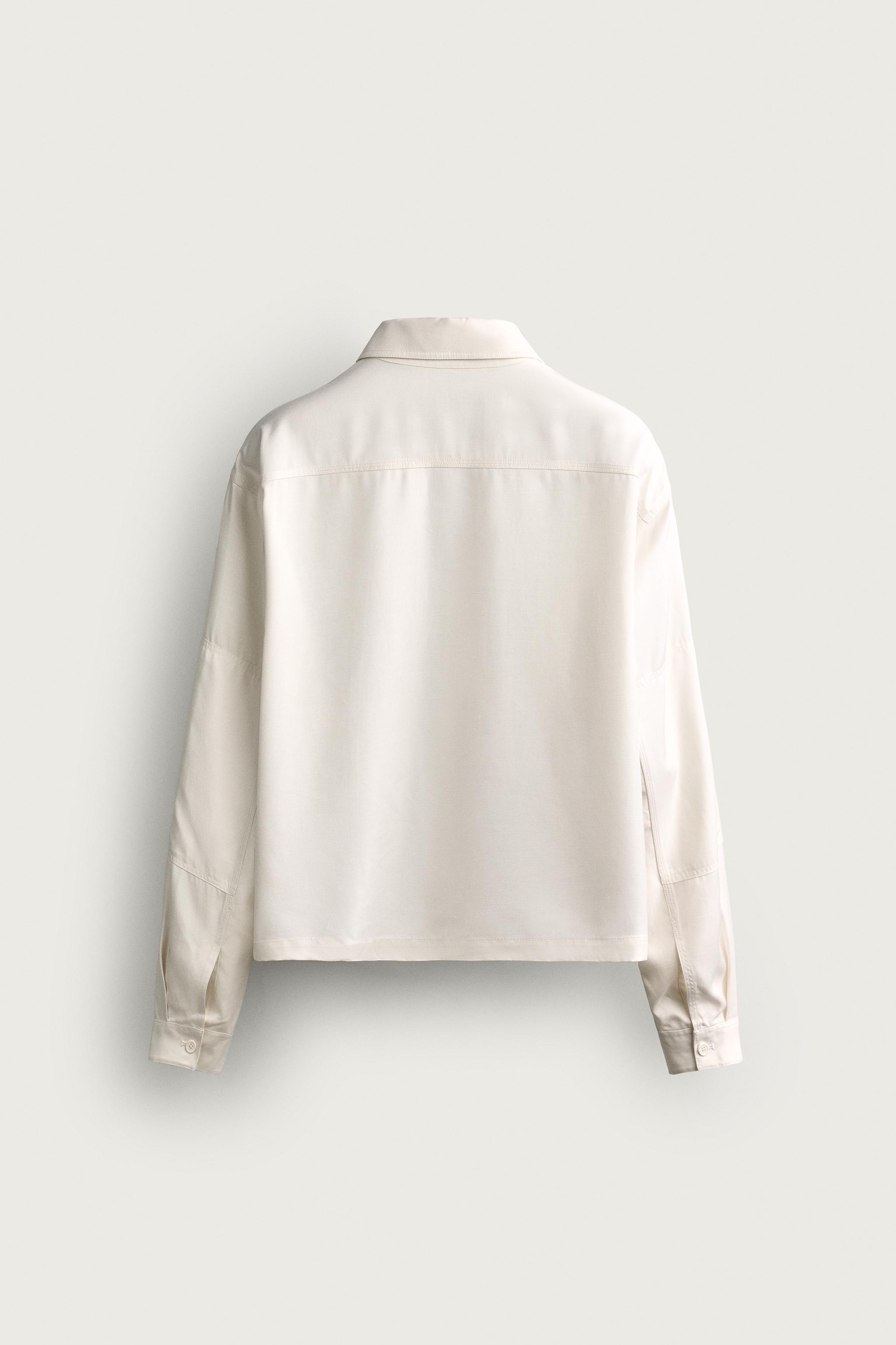 Zara FLUID RELAXED FIT OVERSHIRT — фото 8