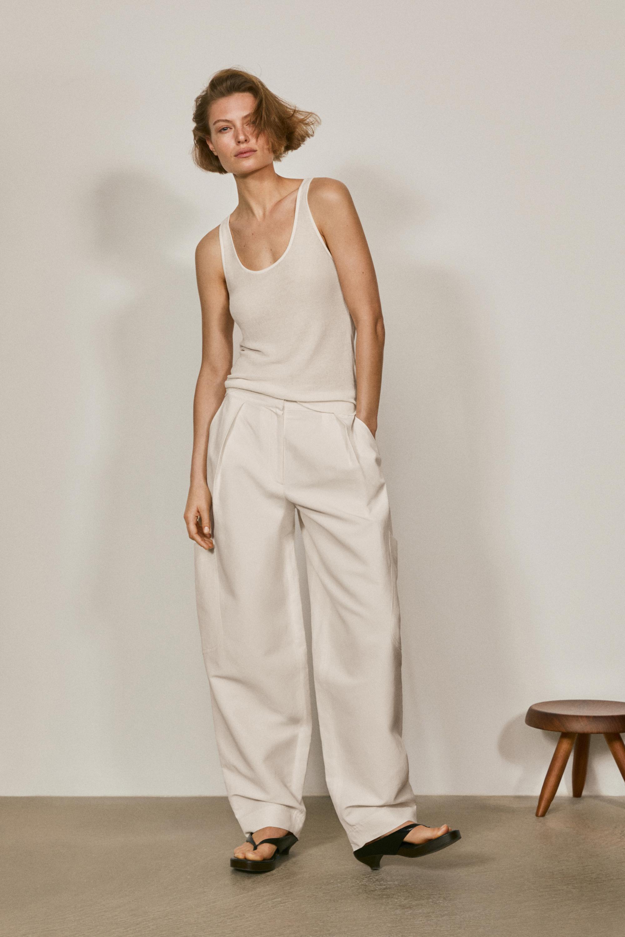 Semi-sheer strappy silk blend top - LIMITED EDITION