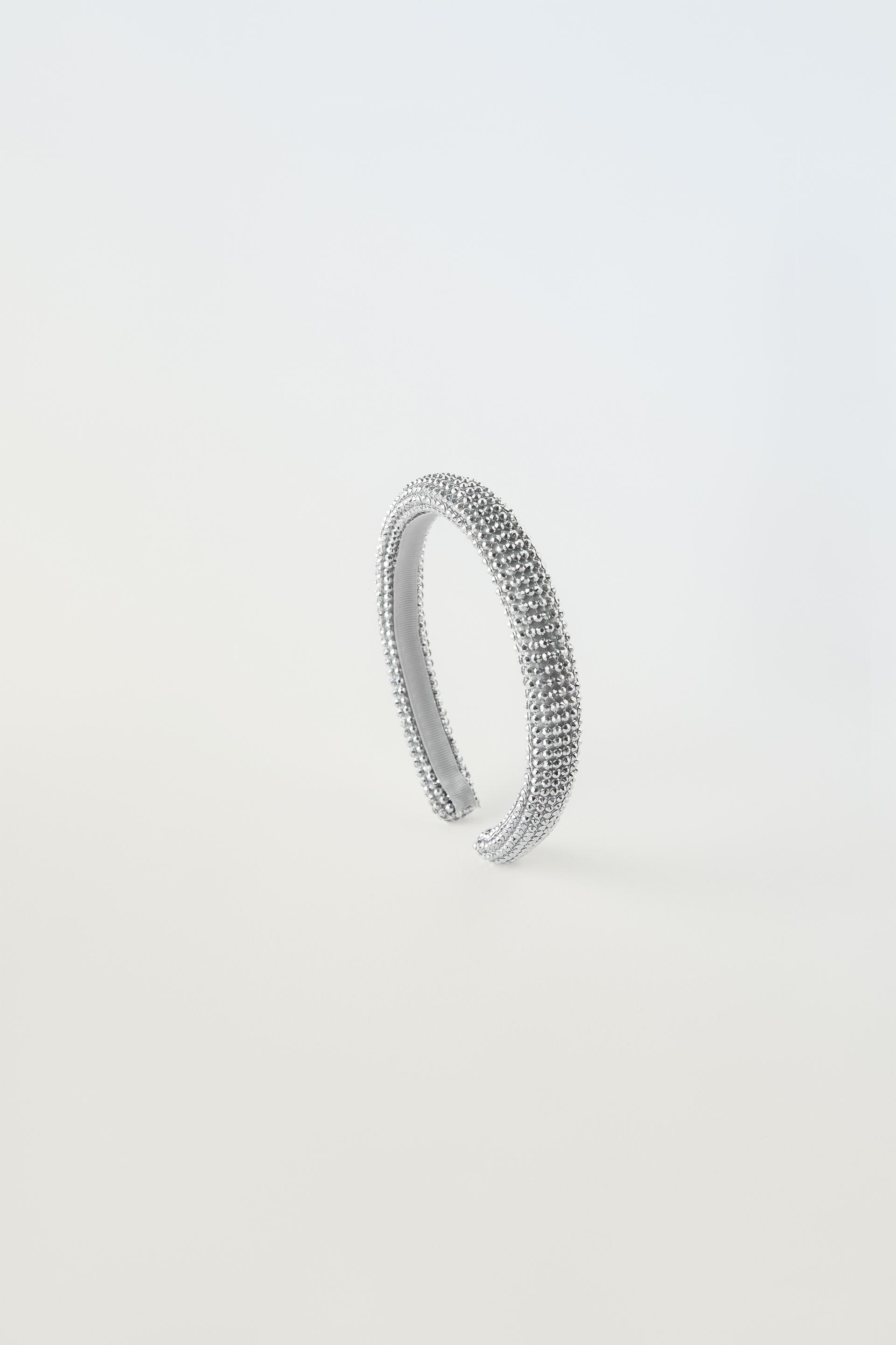 SPARKLY HEADBAND WITH RHINESTONES Silver ZARA South Africa