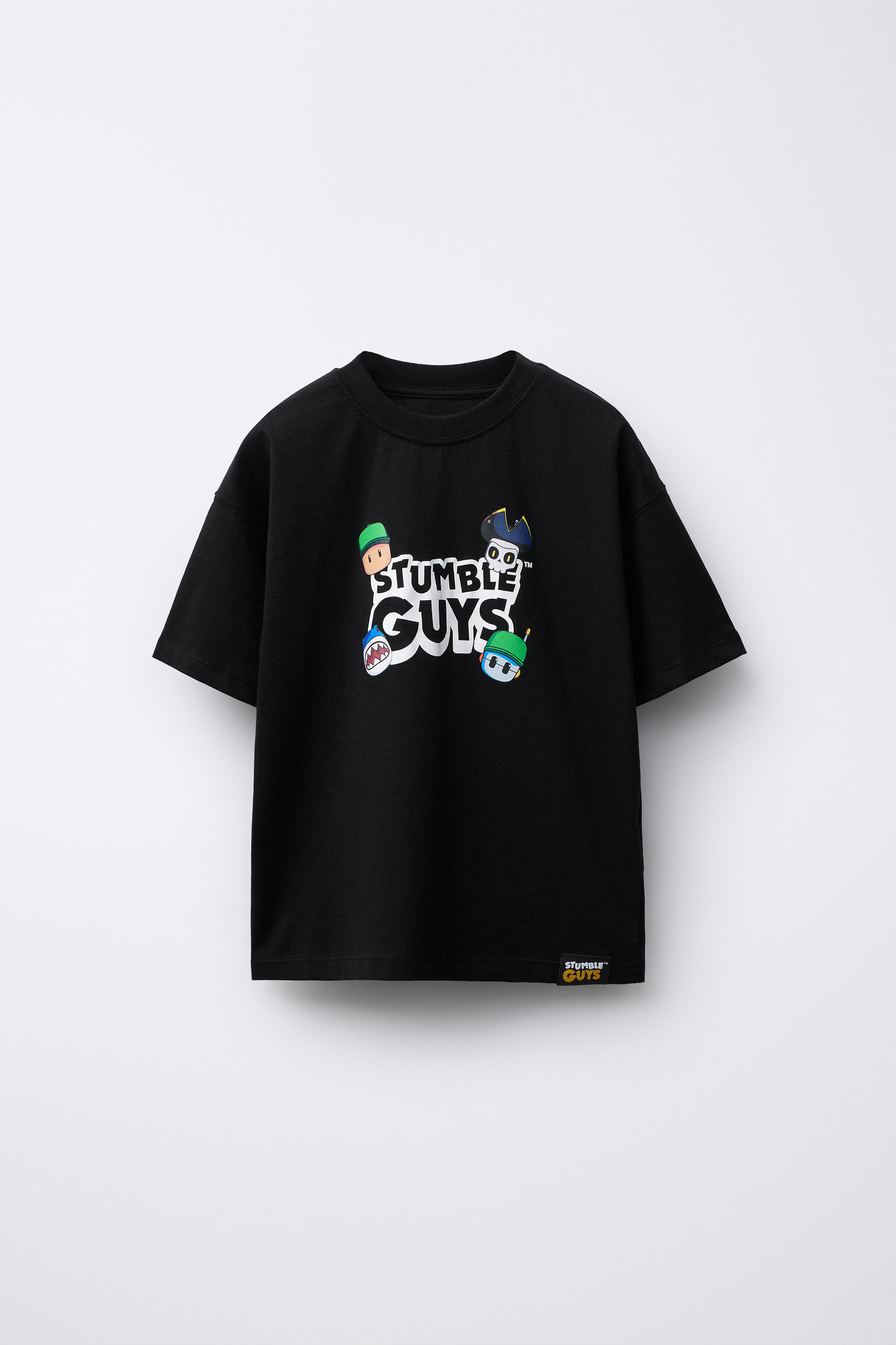 STUMBLE GUYS ™ © SCOPELY プリントTシャツ - ブラック | ZARA